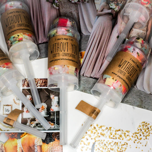Confetti Poppers | Bridesmaids Gifts | Maid of Honor Gift | Chicago Wedding | Bridal Party Gifts | Bubbly Moments