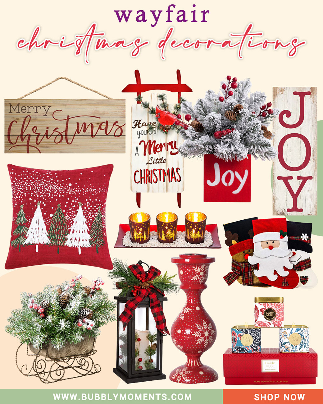 Christmas décor | Christmas Candle | Lanterns | Decorative Letters | Holiday Decor | Christmas Banner | Christmas Pillow | Seasonal Decor | Christmas Setup | Home Decor | Accessories | Bubbly Moments