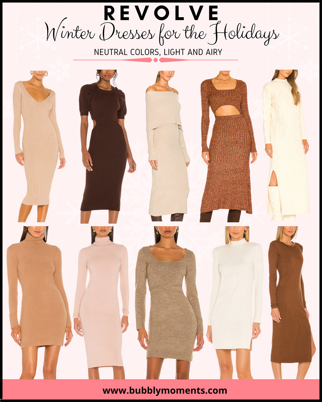 revolve winter dresses | dresses | winter dresses | party dress | holiday outfits | sexy dresses | revolve stylish dresses | sexy winter dresses | fashion dresses | seductive dress | Bubbly Moments