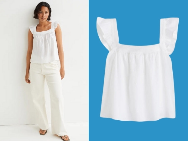 Hot Beachy Summer Outfit | Blue and White Summer Dress | Ruffled Mini Skirts | Bubbly Moments