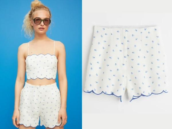 Hot Beachy Summer Outfit | Blue and White Summer Dress | Ruffled Mini Skirts | Bubbly Moments