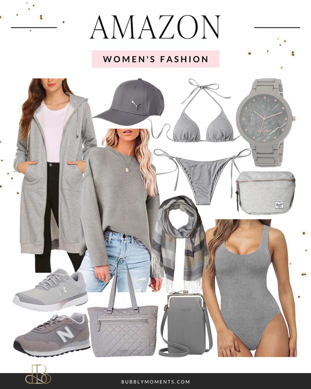 Gray Fall Gym Outfits | Cute Athletic Outfits | Gray Activewear | Bubbly Moments