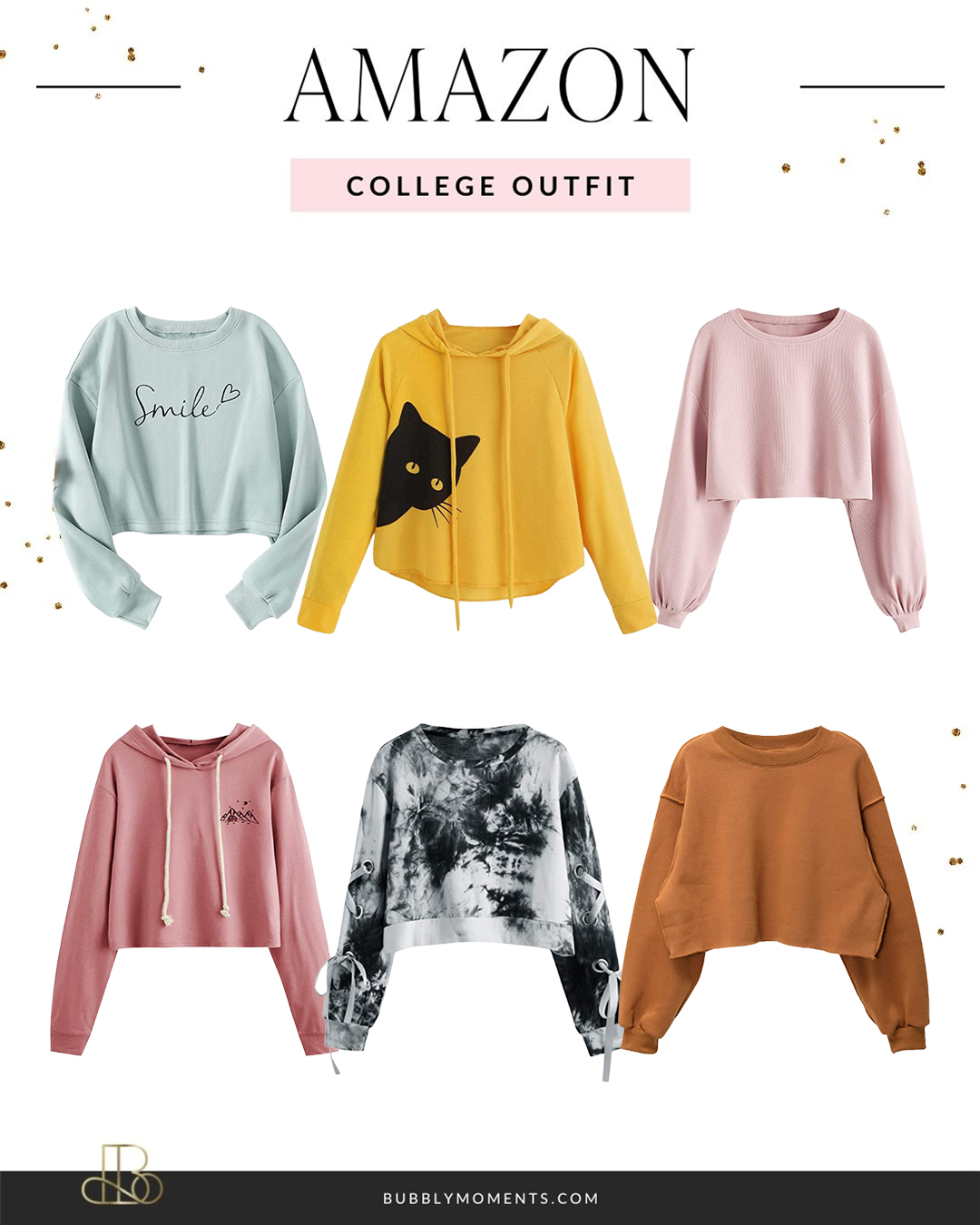 What to Wear to a College Class | College Outfit Ideas | College Must-Haves | Bubbly Moments