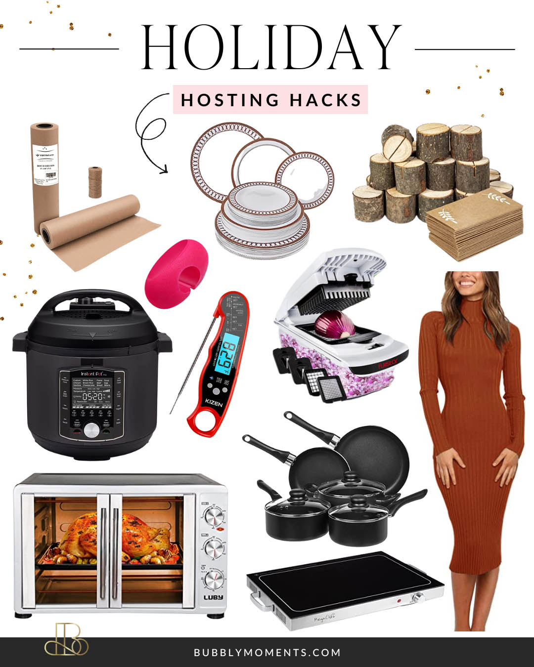Holiday Hosting Hacks | Must Have Hostess Items | Holiday Party | Bubbly Moments