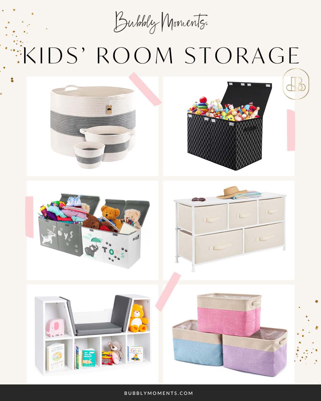 Kids Room Decor Finds | Kids Room Storage | Kids Room Essentials | Home Must-Haves | Bubbly Moments