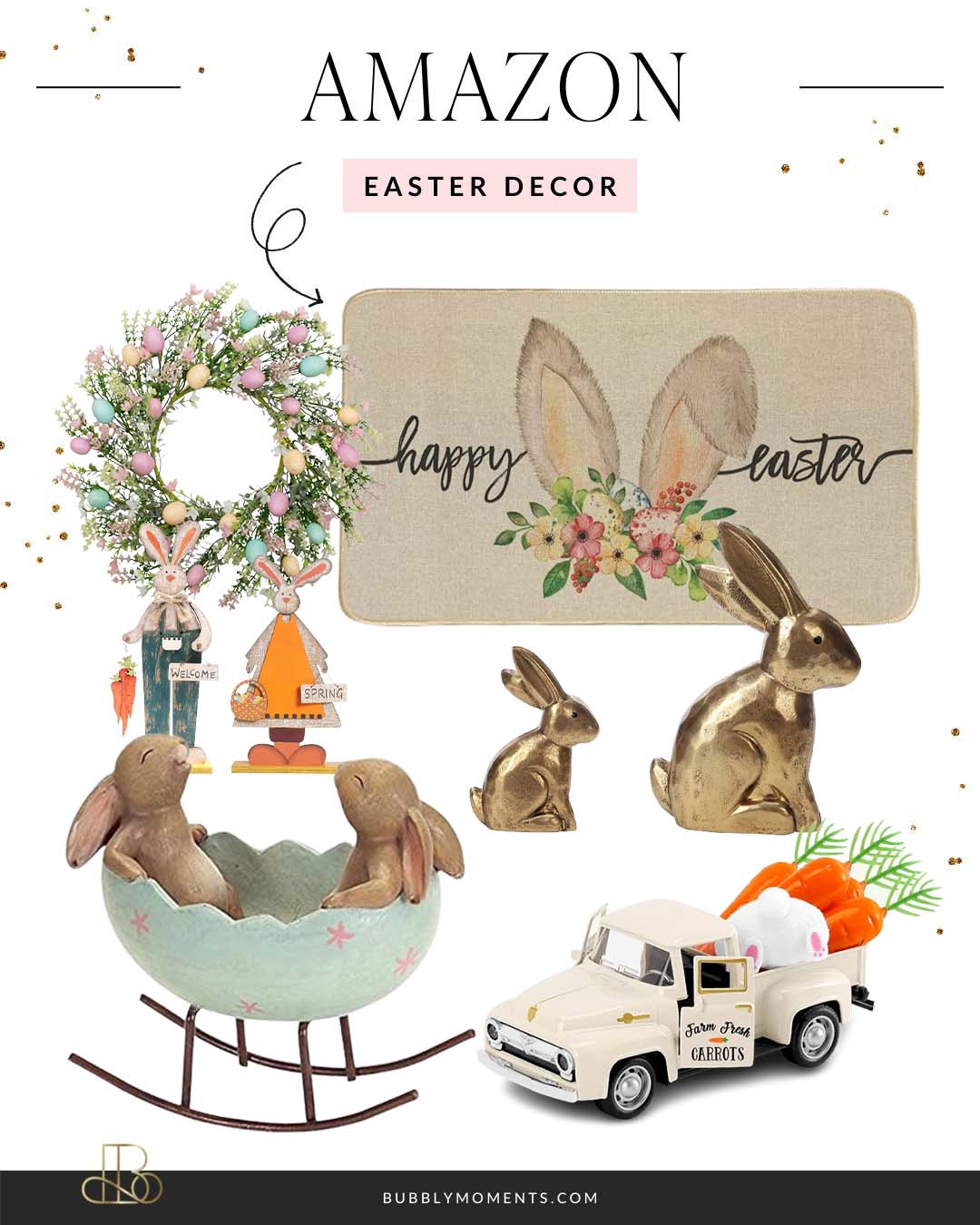 Easter Home Decor Finds | Easter Touches | Easter Joy | Easter Accents | Easter Vibes | Bubbly Moments