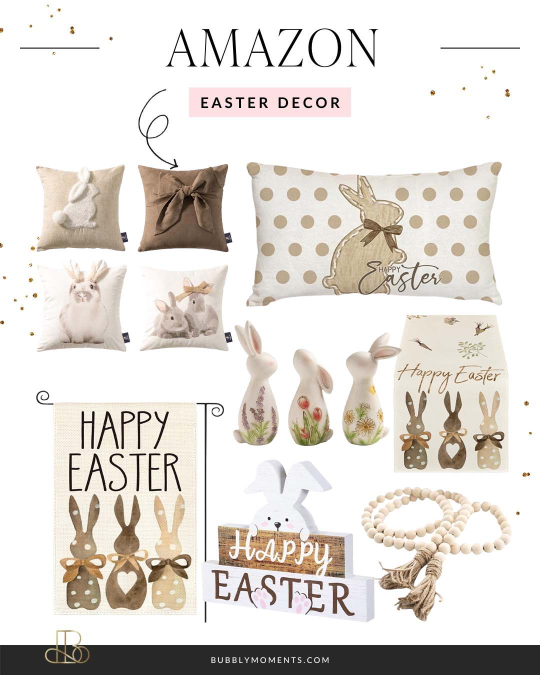 Easter Home Decor Finds | Easter Touches | Easter Joy | Easter Accents | Easter Vibes | Bubbly Moments