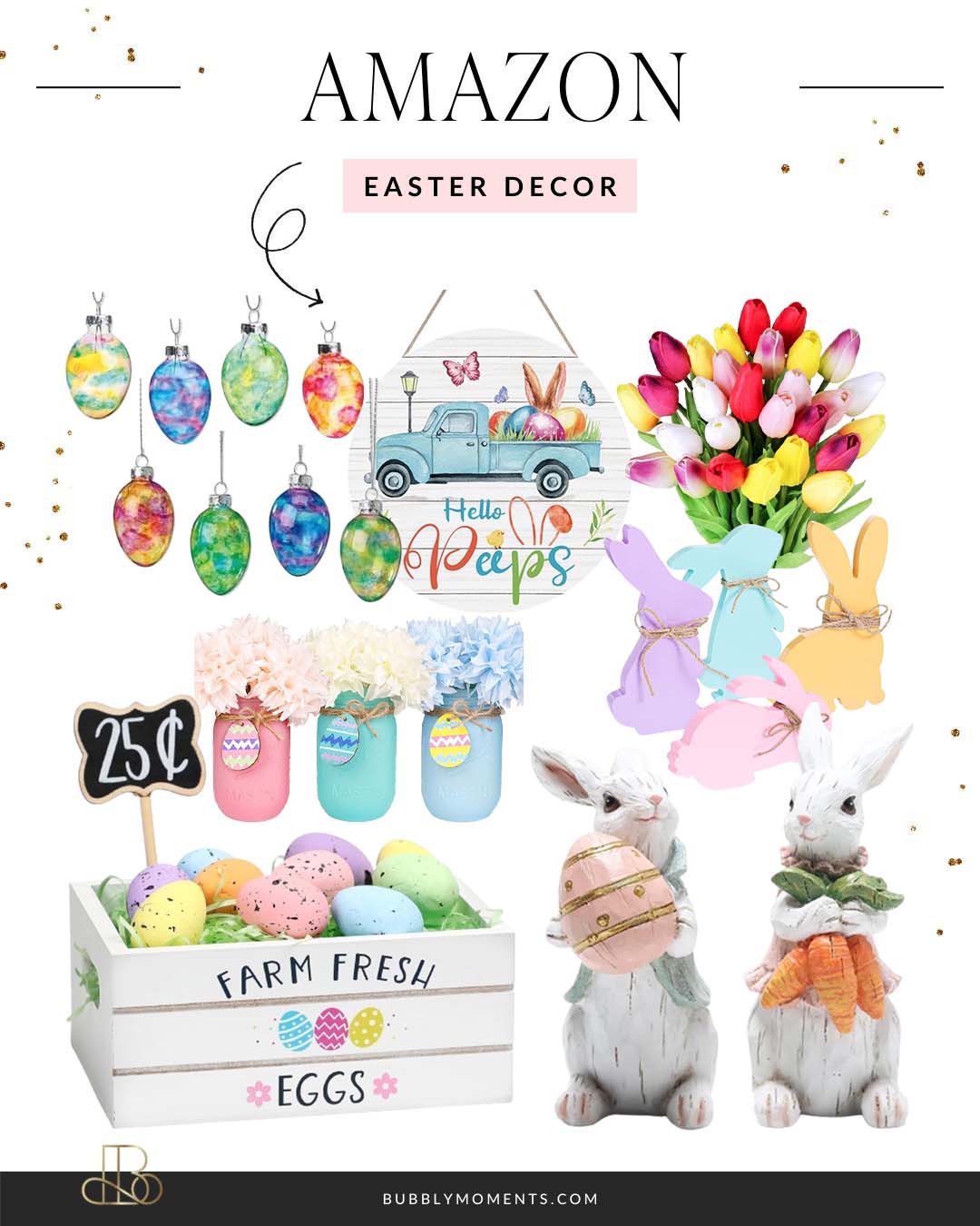 Easter Home Decor Finds | Easter Touches | Easter Joy | Easter Accents | Easter Vibes | Bubbly Moments