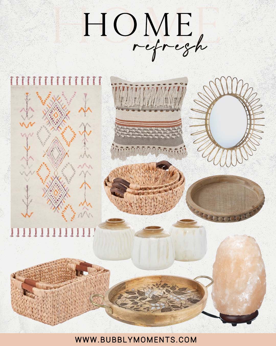 Home Decor Finds | Spring Home Refresh | Spring Decor | Spring Vibes | Bubbly Moments
